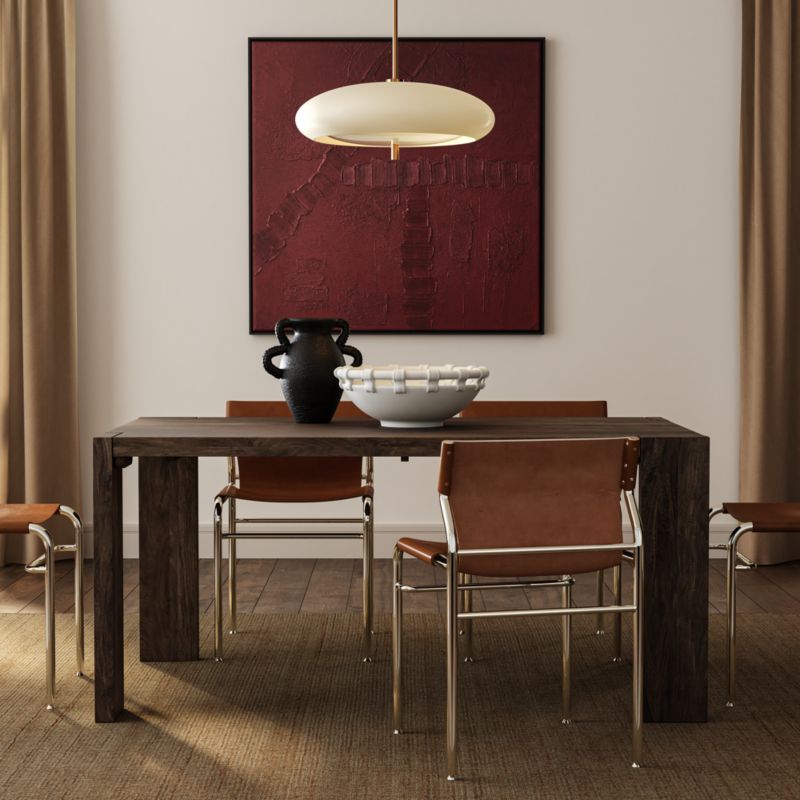 Blox 63" Rectangular Brown Wood Dining Table - image 2 of 11