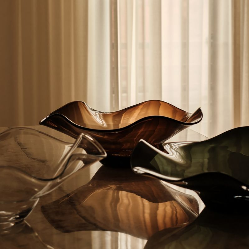 Semele Handblown Clear Glass Decorative Bowl Small - image 1 of 4