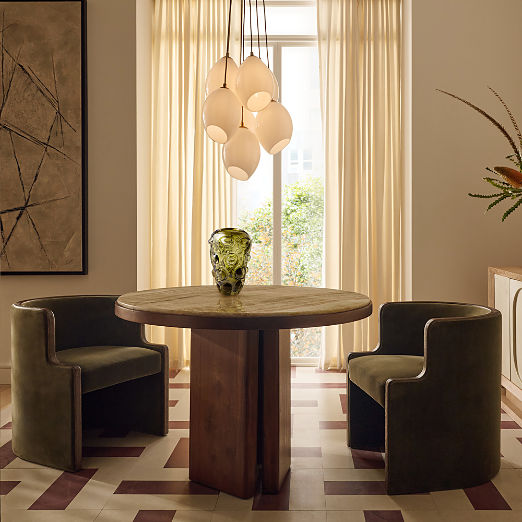 Chester Olive Green Velvet Dining Chair