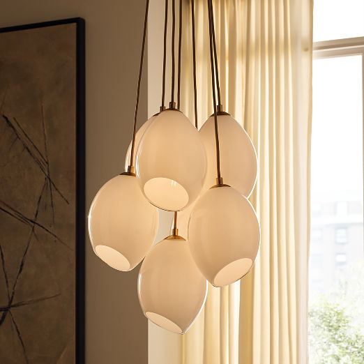 Kalliope Glass Cluster Pendant Light 19.7"