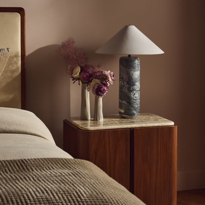 Block Tall Floral Jade Marble Table Lamp - image 3 of 7