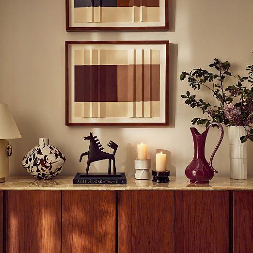 'Echoes in Paper I' Mauve Framed Wall Art 33"x28"
