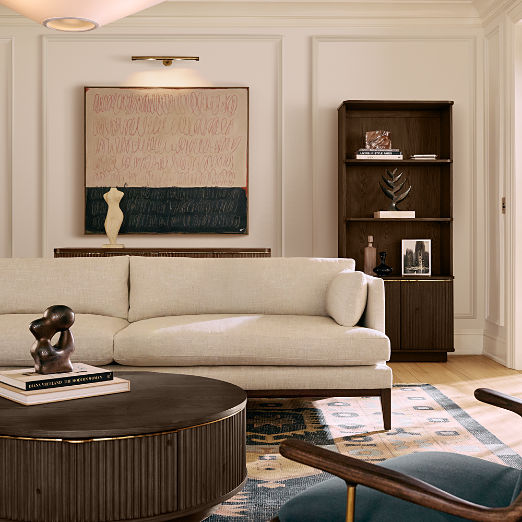 Davison Fluted Dark Oak Bookcase
