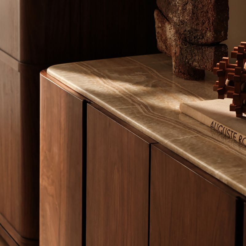 Rio 90" Onyx and Walnut Media Console - image 7 of 10