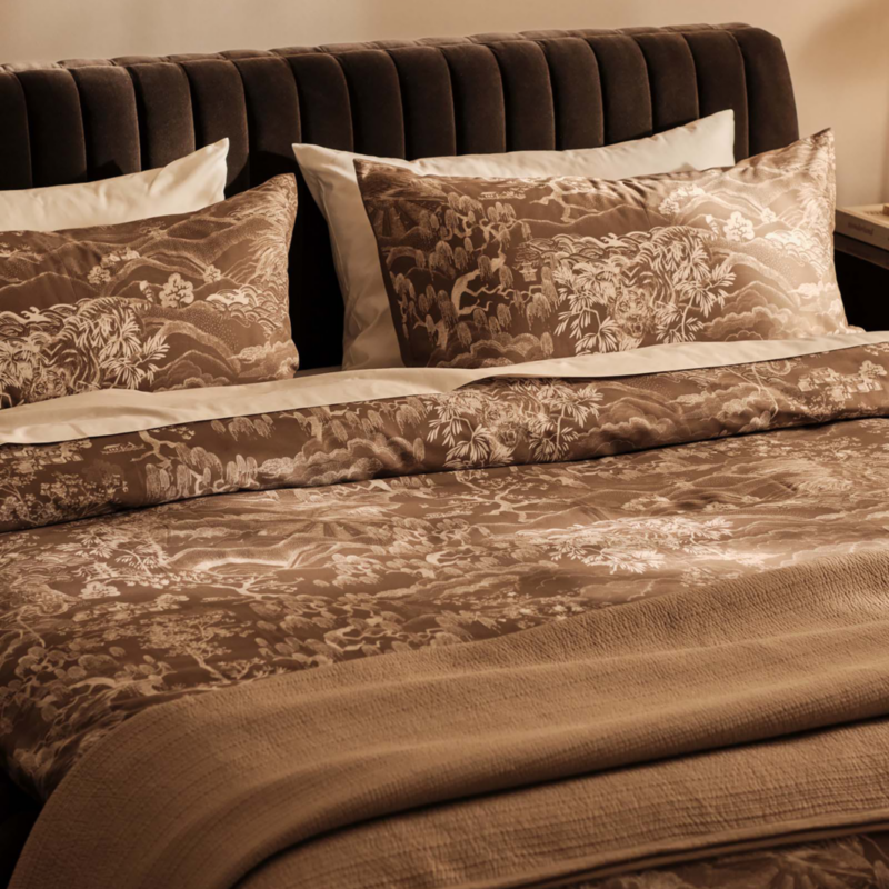 Wolcott Channeled Mink Velvet King Bed - image 7 of 9