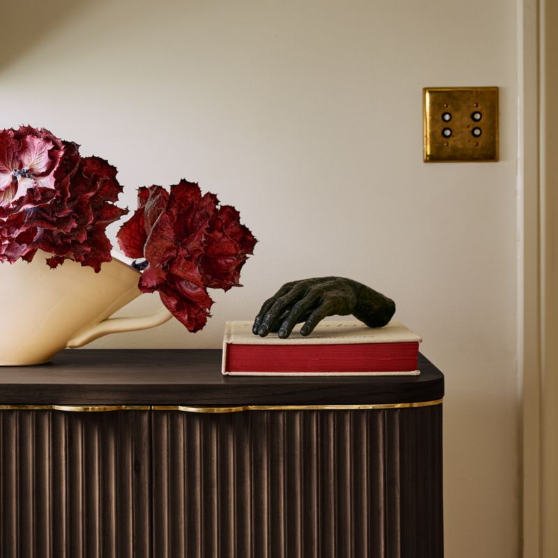 Davison 30" Fluted Dark Oak Cabinet - image 8 of 10