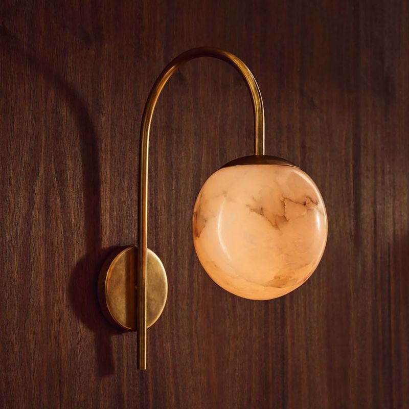 Terzo Alabaster Wall Sconce - image 5 of 7
