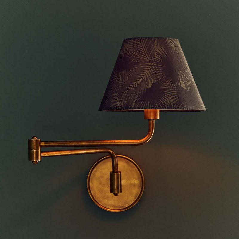 Katya Palm Print Articulating Wall Sconce - image 1 of 6