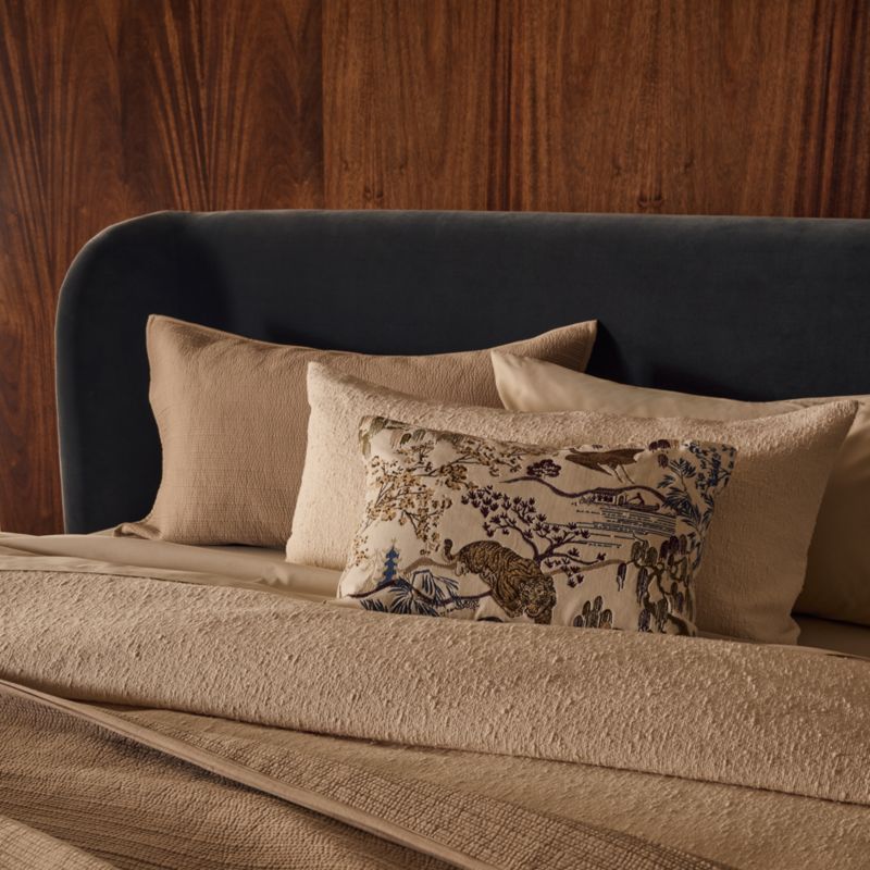 Sloane Multi Embroidered Velvet Lumbar Pillow Cover 22"x15" - image 5 of 7