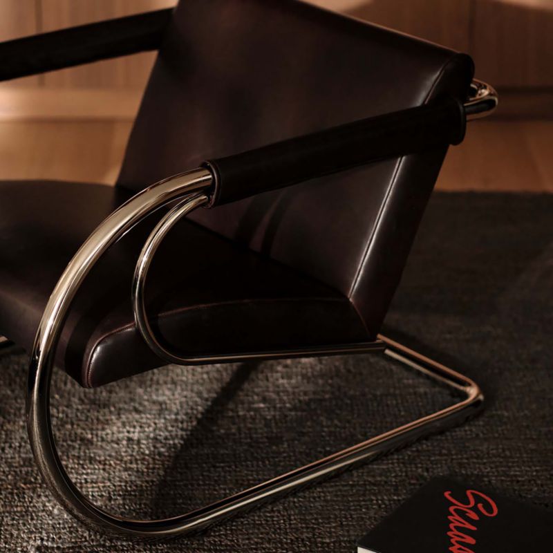 Loop Chocolate Leather Accent Chair by Andreas Hansen - image 6 of 10