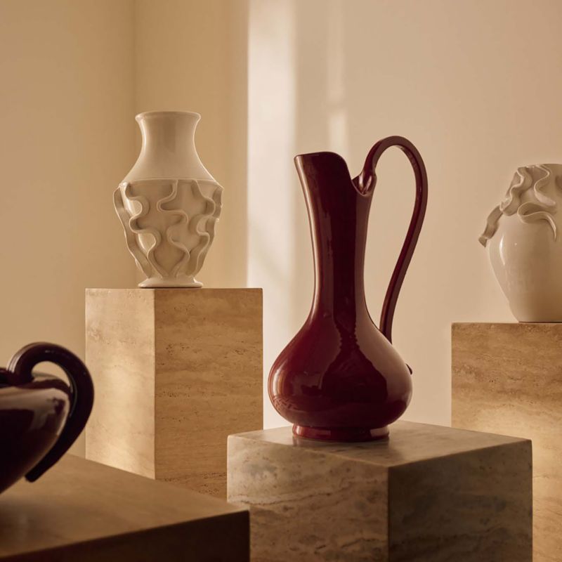 Archetto White Ceramic Vase Large - image 5 of 6