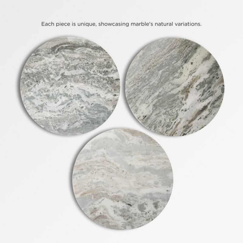 Babylon 30" Round Torrento Grey Marble Bistro Table - image 6 of 14