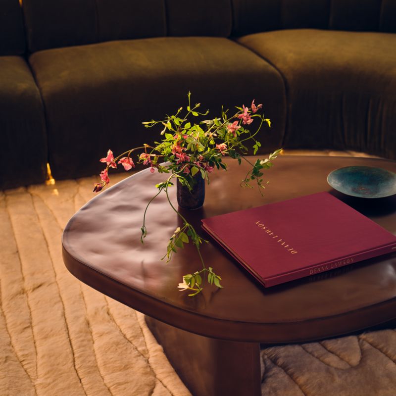 Lana 42" Dark Brown Resin Coffee Table by Casa Dean by Swizz Beatz - image 6 of 8