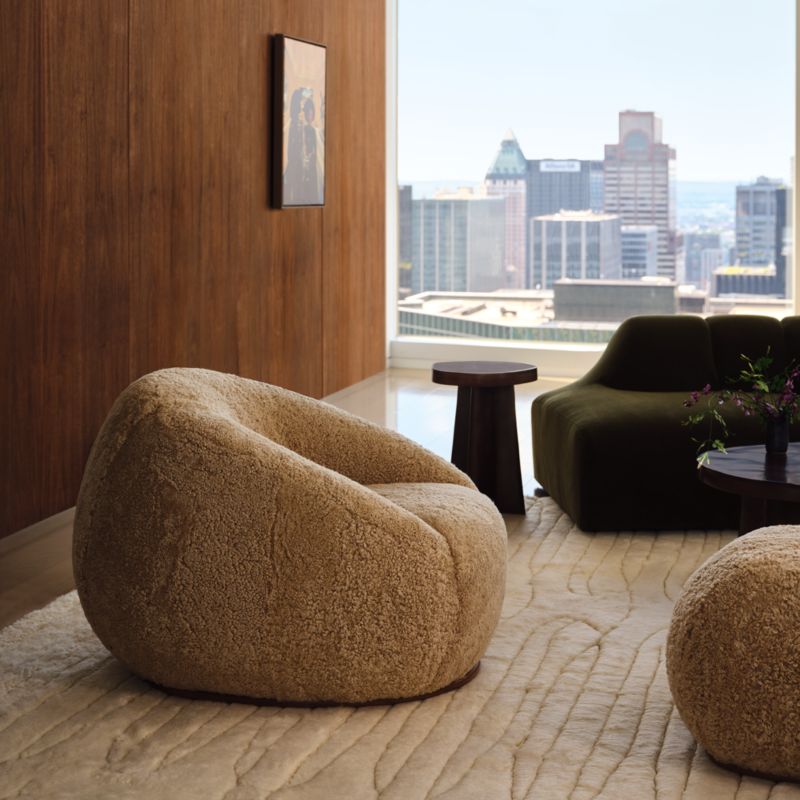 Lana 15" Dark Brown Resin Side Table by Casa Dean by Swizz Beatz - image 1 of 4
