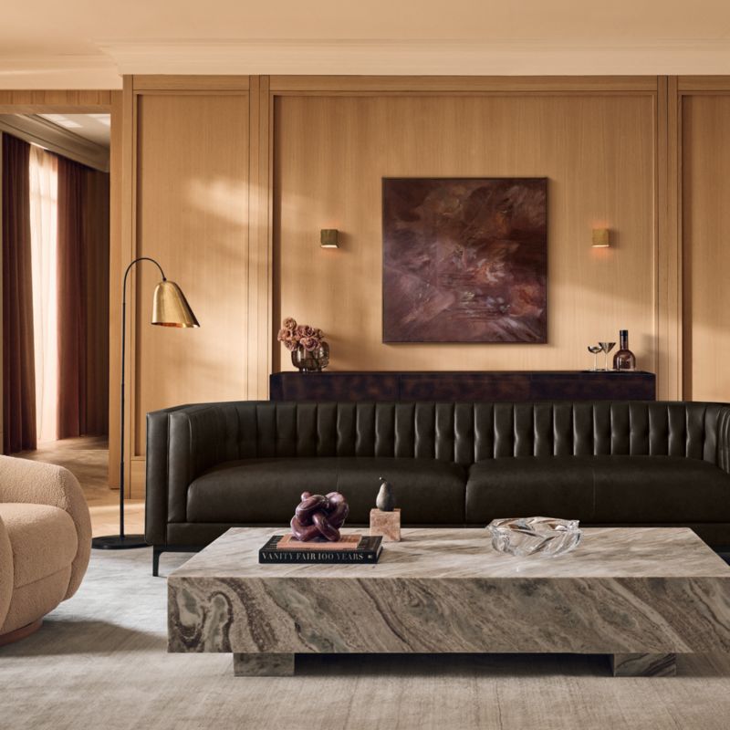 Enyo 55" Rectangular Torrento Grey Marble Coffee Table - image 7 of 11
