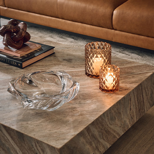Aela Crystalline Glass Decorative Bowl