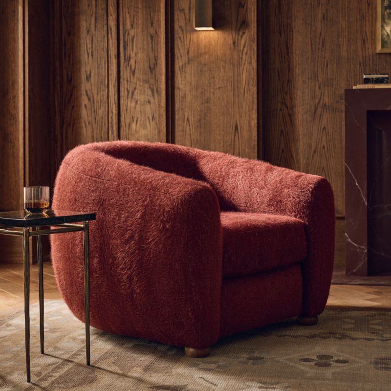 View Sasha Merlot Accent Chair - image 2 of 9