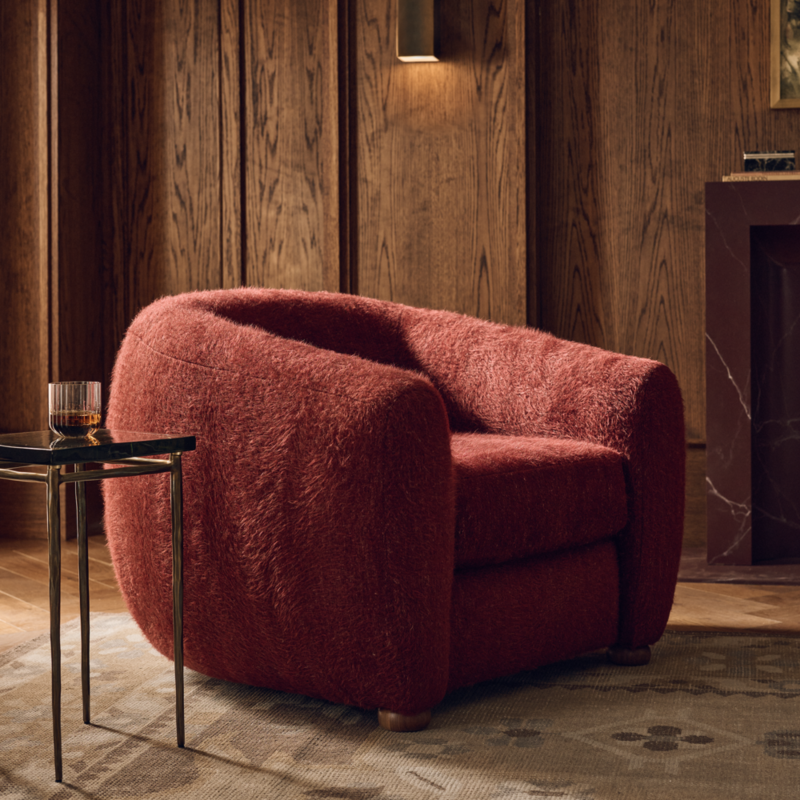 Sasha Merlot Accent Chair - image 1 of 9