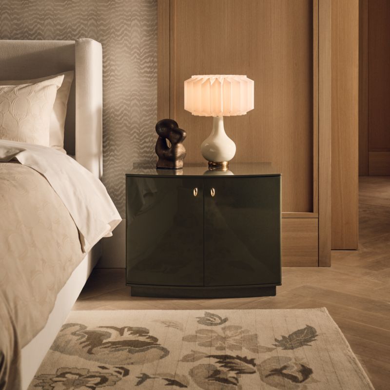 Isobel 28" Sage Lacquered Nightstand - image 1 of 8