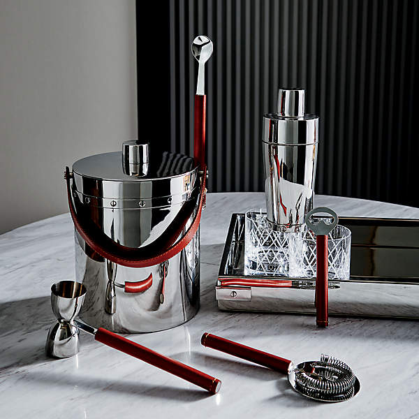 Cocktail shaker and ice bucket set discount