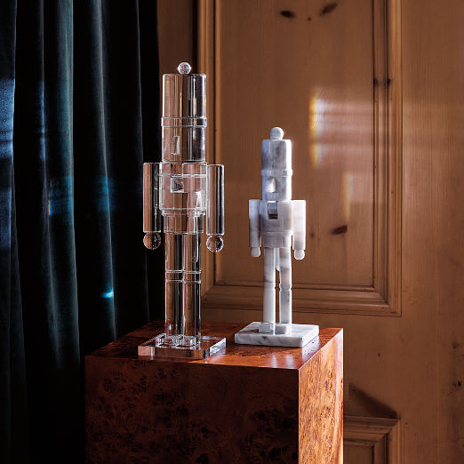 Clear Acrylic Christmas Nutcracker 16"