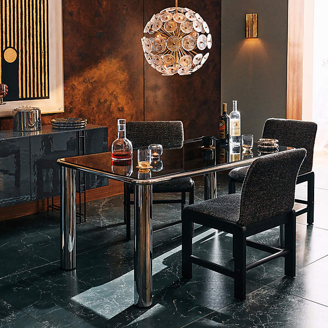 Cb2 dining table glass online