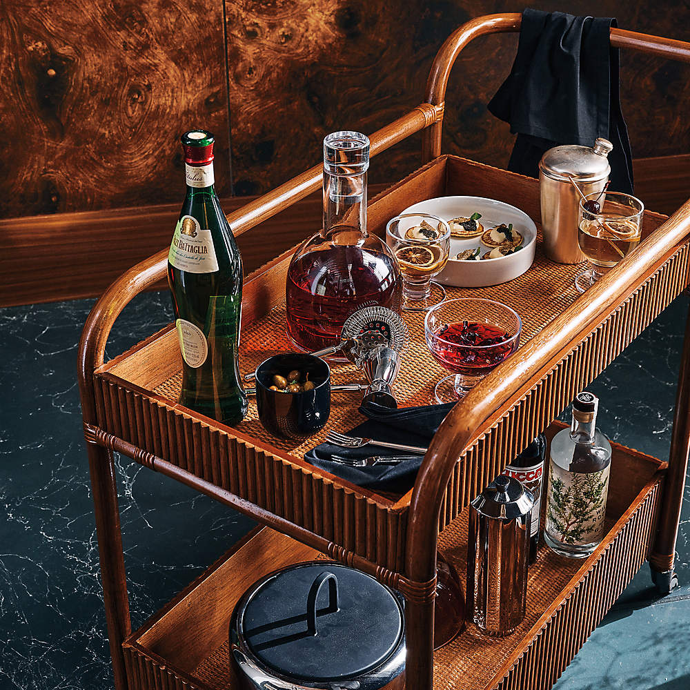 Cb2 outdoor bar store cart