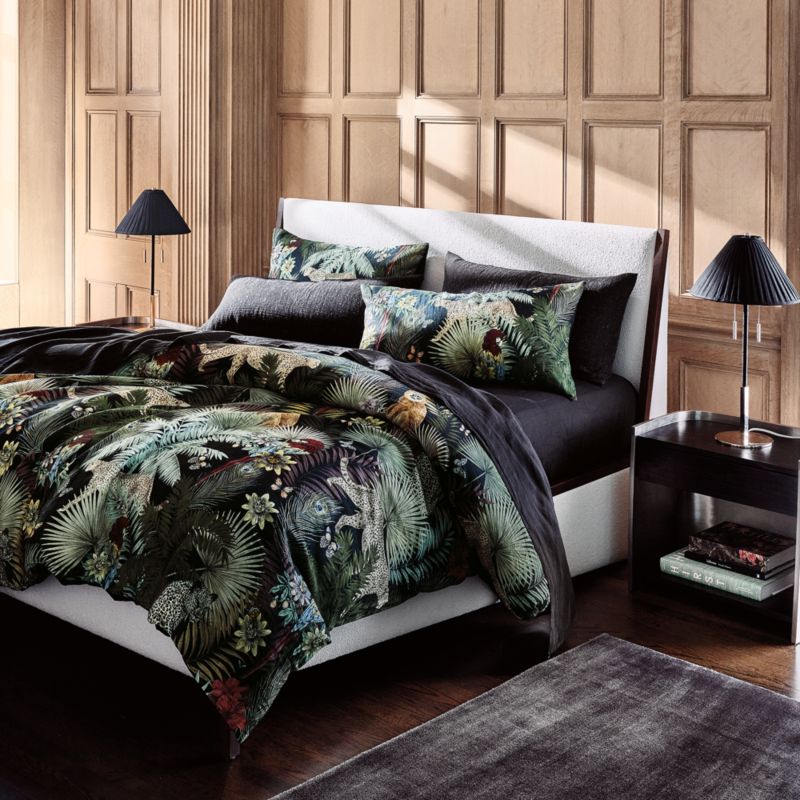 Palm Grove Linen King Duvet Cover by Matthew Williamson - image 5 of 6