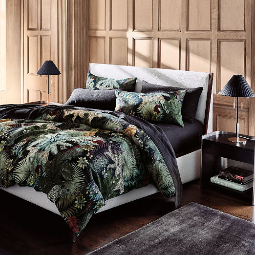 Palm Grove Linen Full/Queen Duvet Cover by Matthew Williamson