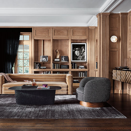 Strato 80" Camel Velvet Sofa