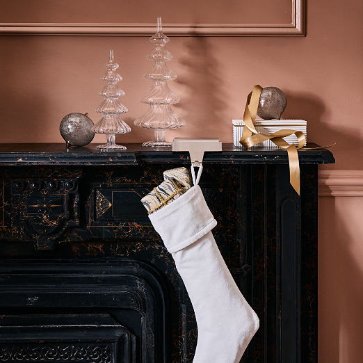 Layer Rectangular Brass Christmas Stocking Holder