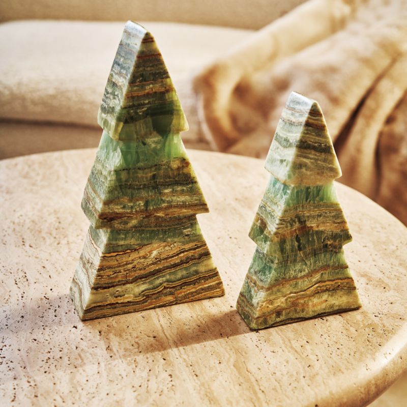 Green Travertine Christmas Tree 9" - image 3 of 6