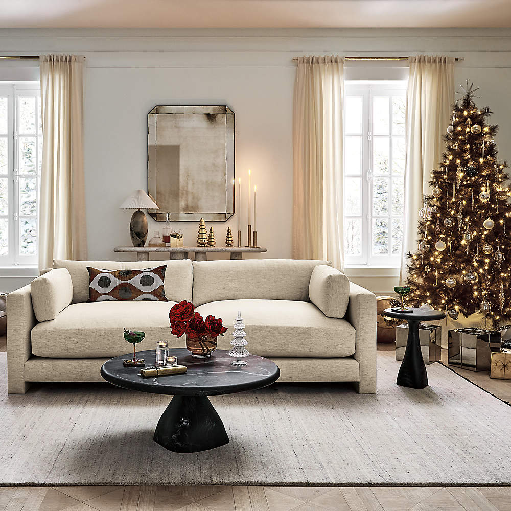 Inverse White Marble Console Table 60