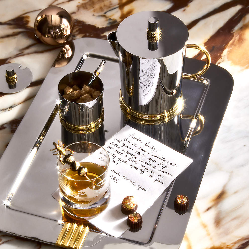 Metal dinner best sale trays