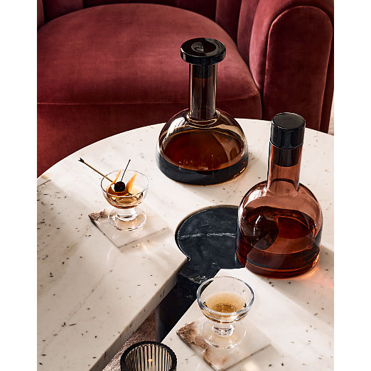 Sofia Smoked Glass Wine Decanter by Gianfranco Frattini