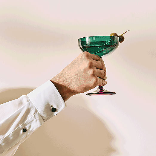 Marie Green Coupe Glass by Azeeza