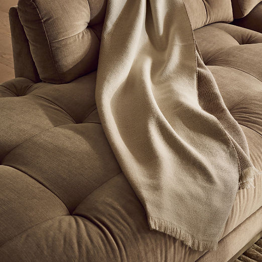 Belmond 3-Piece Light Brown Velvet Sectional Sofa