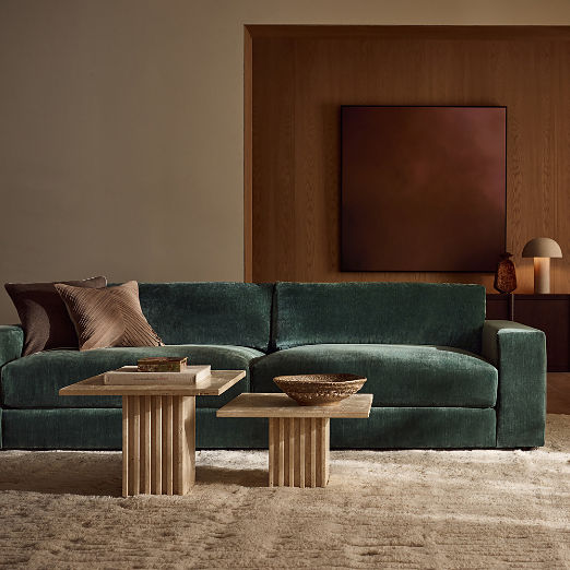 Berkeley Jade Performance Velvet Sofa (78"-106")