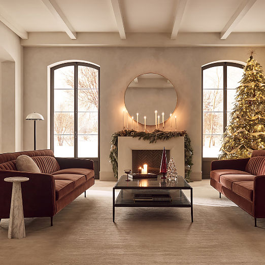 Sergio 55" Green Marble and Iron Rectangular Coffee Table