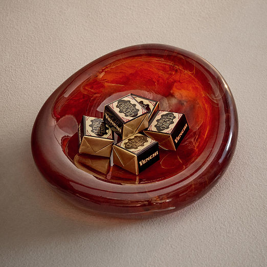 Anya Brown Swirled Resin Catchall Dish