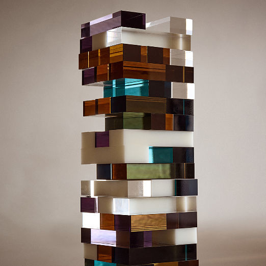 Multi Colored Acrylic Tumbling Tower Game