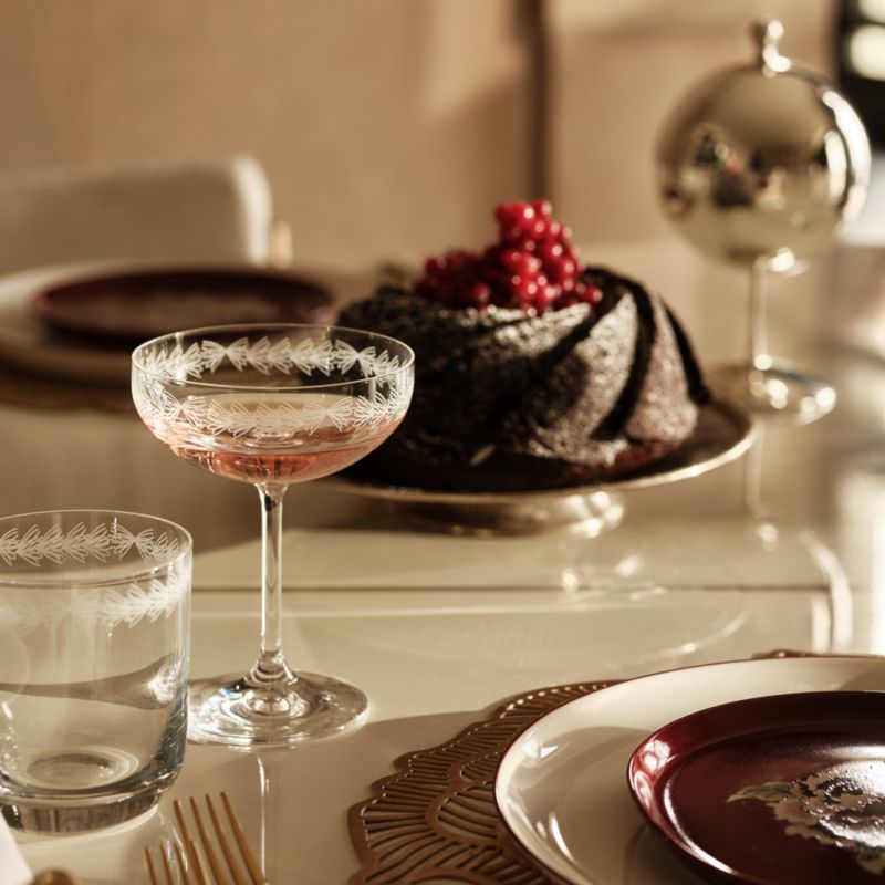 Spruce Etched Double Old-Fashioned Glass - image 4 of 6