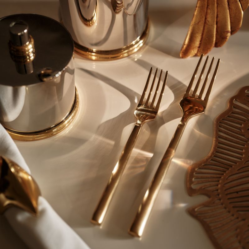 Rush 20-Piece Brushed Gold Flatware Set - image 2 of 8