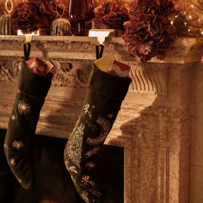 Layer Rectangular Brass Christmas Stocking Holder - image 2 of 4