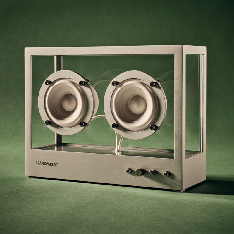 Transparent Sound Grey Bluetooth Speaker - image 3 of 4