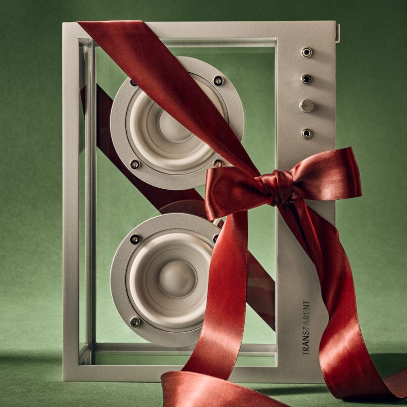 Transparent Sound Grey Bluetooth Speaker - image 2 of 4