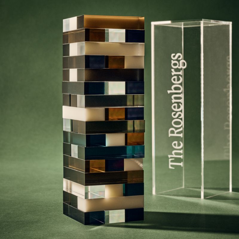 Multi Colored Acrylic Tumbling Tower Game - image 1 of 6