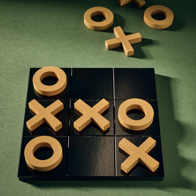Black Acrylic Tic Tac Toe Game Set - image 4 of 5