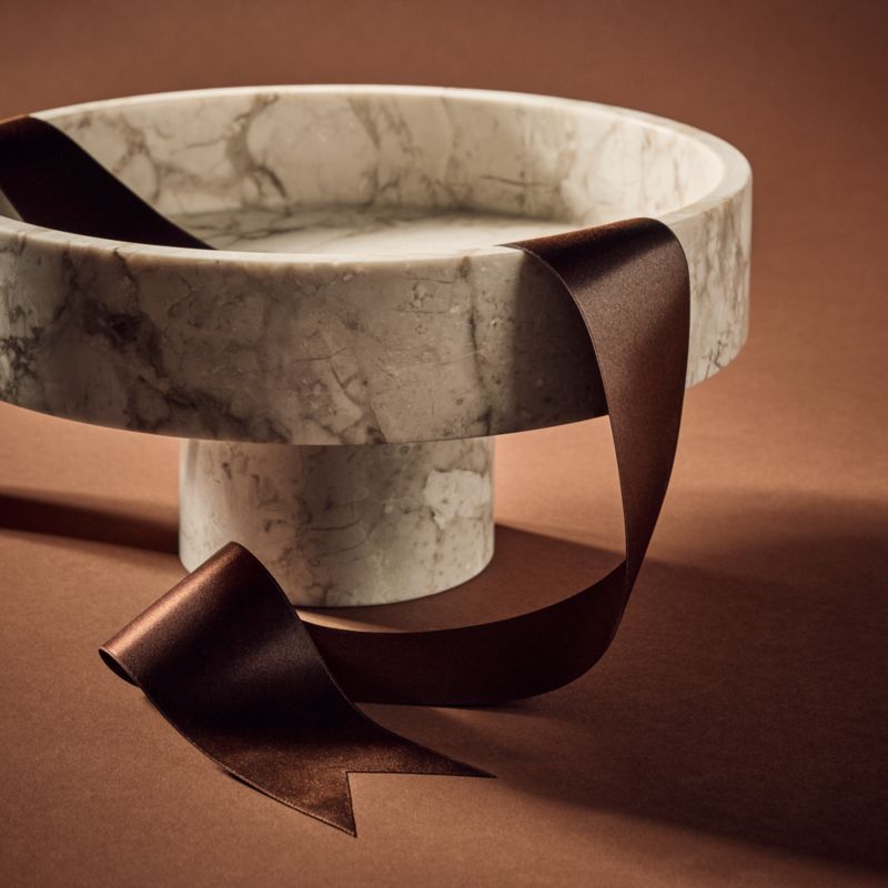 Orcino White Marble Fruit Bowl - image 5 of 8