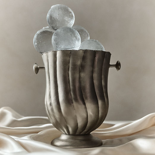 Nerano Pewter Cast Aluminum Wine Chiller by Nina Garcia